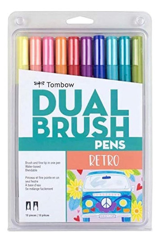 Marcadores Artísticos Tombow Dual Brush Pen, Retro, Paquete