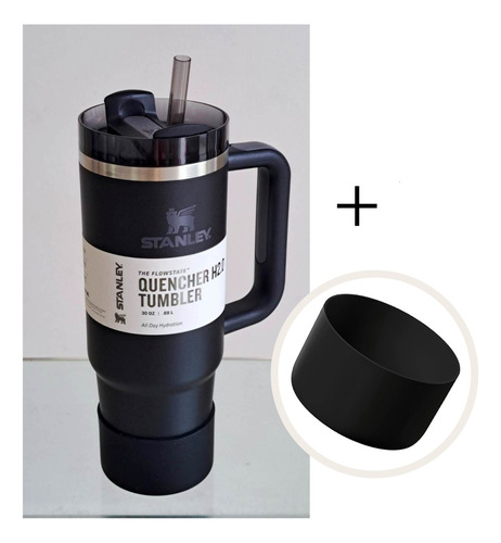 Stanley Quencher 30oz Vaso Taza Mug Termo Asa Con Funda Prot Negro-negro Quencher