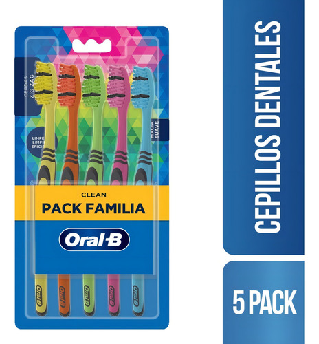 Cepillo De Dientes Oral-b Clean Color Collection Suave 5 Uni