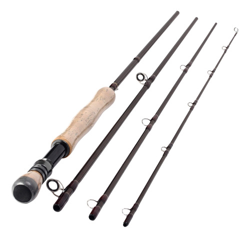 10ft Fly Fishing Rod 4 Secciones 7-8wt Fly Rod Fibra Carbon.