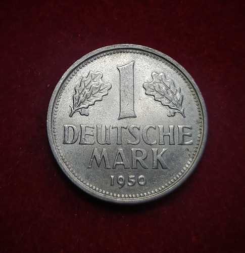 Moneda 1 Marco Alemania 1950 Km 110 Karlsruhe
