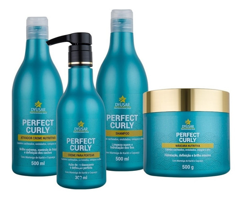 Kit Nutritivo Perfect Curly Para Cachos Completo Dyusar