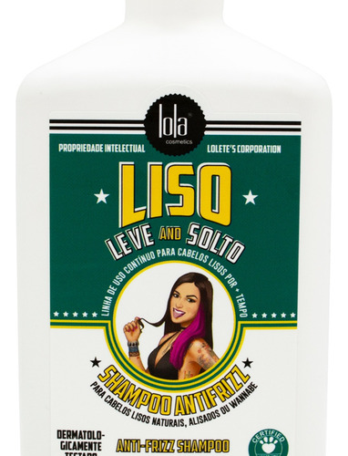 Shampoo Antifrizz Liso Leve Solto 250ml - Lola