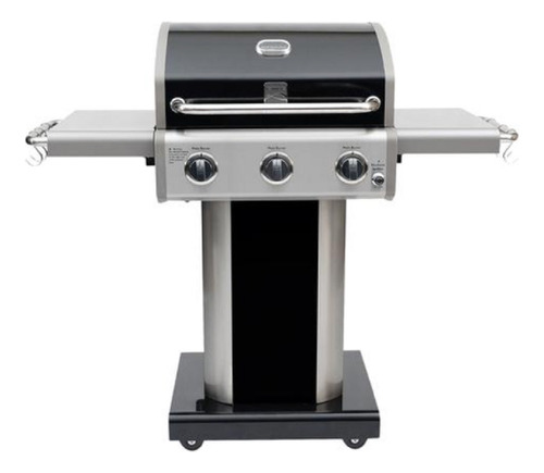 Asador De Gas 3 Quemadores Laterales Plegables Kenmore