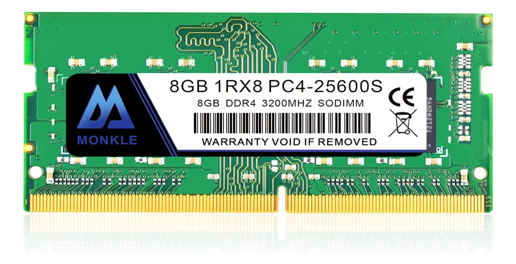 Memoria RAM DDR4 8GB 3200MHz SODIMM 260 Pines Monkle para Laptop