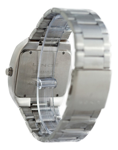 Relogio Lince Masculino Digital Led Mdm4620l Vxsx Prata Verm