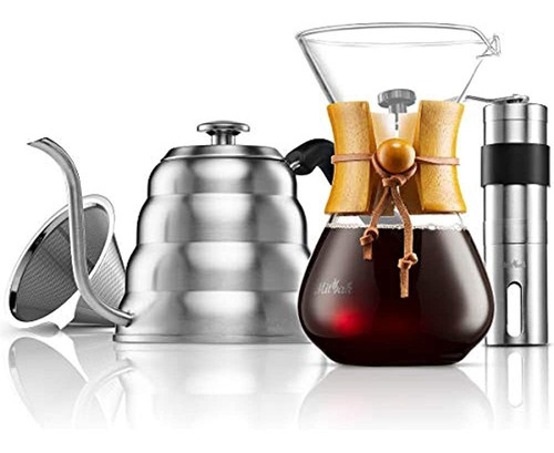 Juego De Cafetera Pour Over Mitbak El Kit Incluye Hervidor