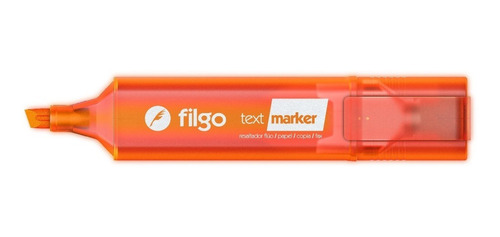 Resaltador Filgo Text Marker Naranja Punta Biselada 2,5mm