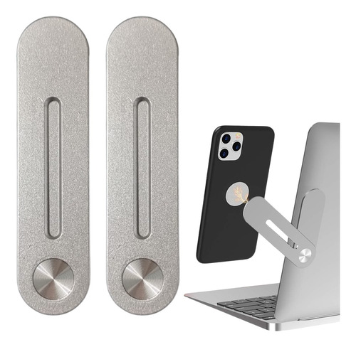 2 Soporte Celular Aluminio Magnético Laptop Notebook Tablet
