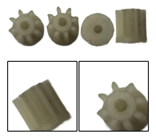 4 Piezas De Engranaje De Motor De 8 Dientes, Engranaje De