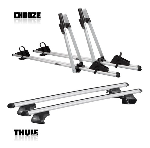 Travessa De Teto Thule + 2 Suportes Bicicleta Chooze