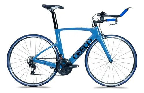 Bicicleta Ceepo Katana Tt Cyan Blue Shimano 105 Rim Brake M