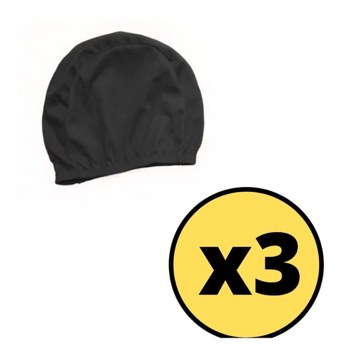 Gorro Natacion Lycra Natación Ng X 3 Unidades! 6 Cuo