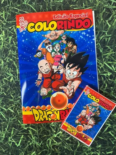 Kit Colorir Caderno desenho Dragon Ball Verde e Lápis 12Un - Shop Macrozao