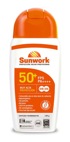 Protector Solar Gel Sunwork 50+ Sunwork