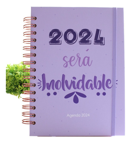 Agenda 2024 Morada Diaria / Una Pagina Por Día / Inolvidable