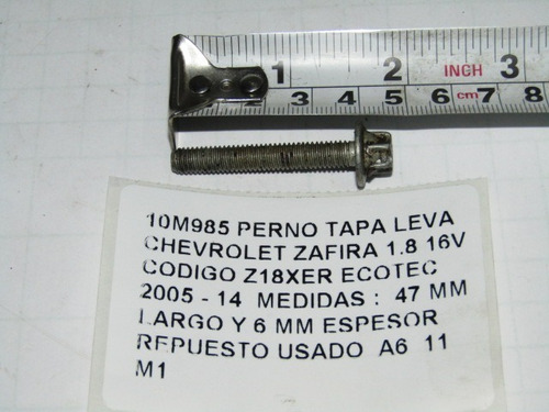 Perno Tapa Leva Chevrolet Zafira 1.8 Z18xer Ecotec 2005-14