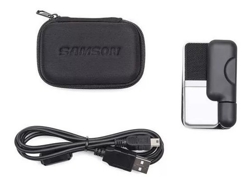 Micrófono Samson Go Mic condensador cardioide silver