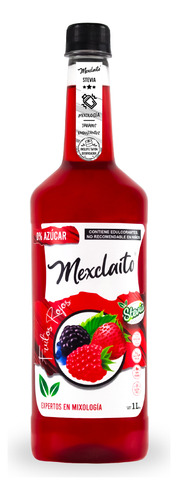 Mexclaito Xero Azucar Jarabe/syrop Sabor Frutos Rojos 1 L