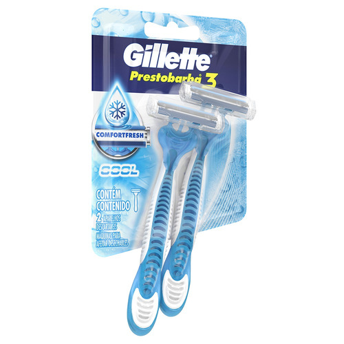 Imagen 2 de 4 de Máquina para afeitar Gillette Prestobarba3 Cool 2 u