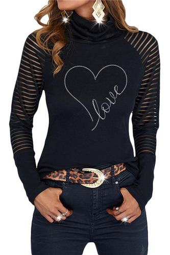 Blusa Mujer Cuello Alto