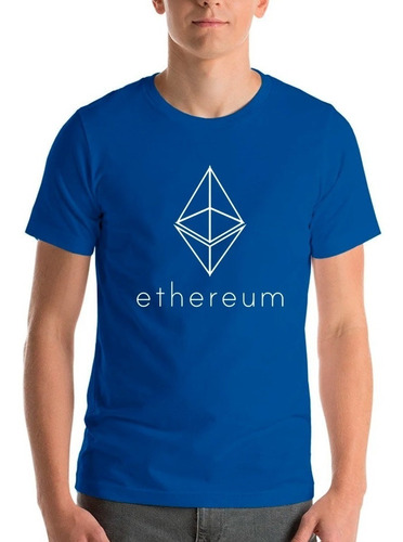 Polera Ethereum Crypto Line Geek Cripto Elon Hombre/niño