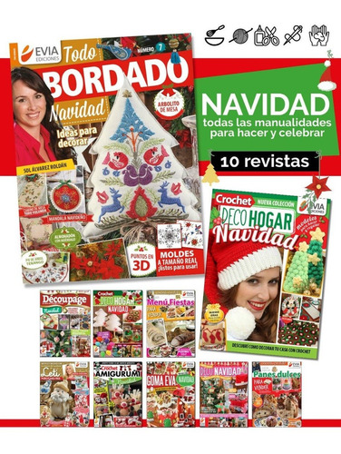 Promopack Navidad | Bordado-crochet-cocina-porcelana -10 Rev