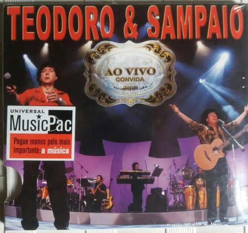 Cd Teodoro & Sampaio Ao Vivo Convida 17 Musicas Novo