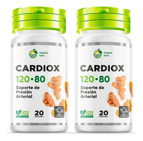 Cardiox 20 80 Presión 20 Capsulas Organics Farms