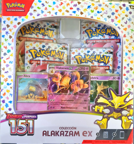 Pokemon 151 Tcg Alakazam Ex Box Inglés