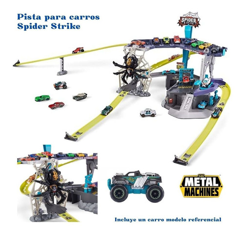 Pista De Carritos Spider Strike Súper Moderna 