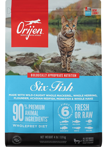 Orijen Six Fish Para Gatos 1,8 Kg