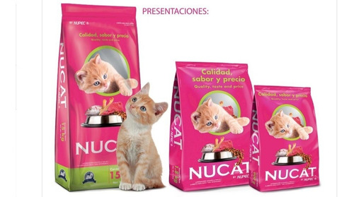 Alimento Para Gato Nucat 2 Bultos De 15 Kg C/u Oferta !!!