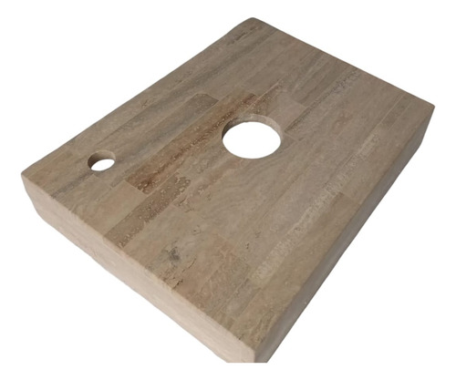 Mesada D.marmol Travertino(40cm X 80cm)pileta/baño/toilette Beige