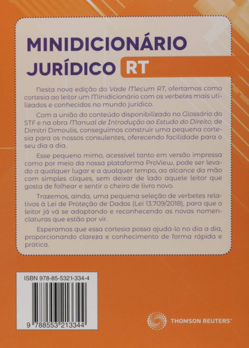 Imagem 4 de 4 de Livro Vade Mecum Rt 2019 + Minidicio Revistas Dos Tribu