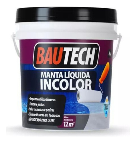 Manta Líquida Impermeabilizante Bautech Incolor 8kg