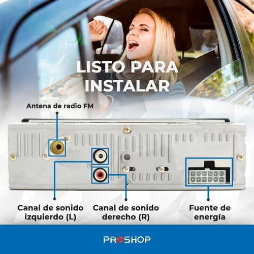 Imagen 4 de 9 de Stereo Bluetooth Estereo J520 Auto Usb Mp3 Fm + 4 Parlantes