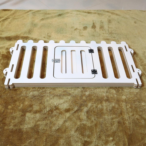 Cercado Para Cães Coelho De Luxo Pequeno - Com Comedouro Cor Branco