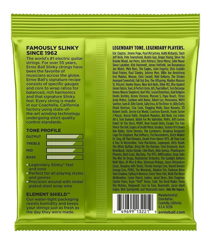 Imagen 6 de 7 de Cuerdas Ernie Ball Guitarra Electrica Regular Slinky 010
