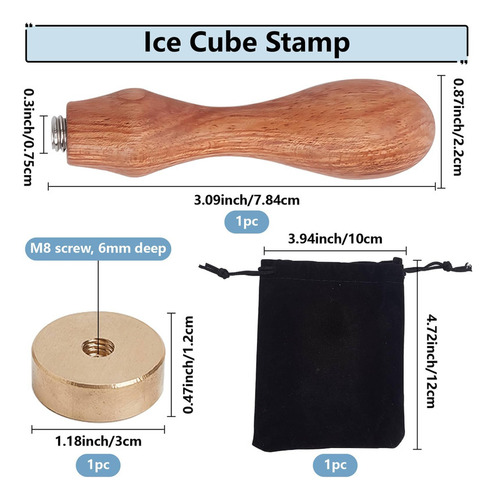 Sello De Hielo Craspire Letra T Vinatge Ice Cube Branding S