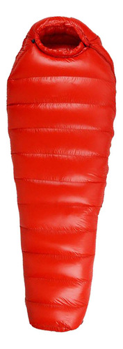 Saco De Dormir Ligero Abajo Camping Senderismo Rojo 1000g
