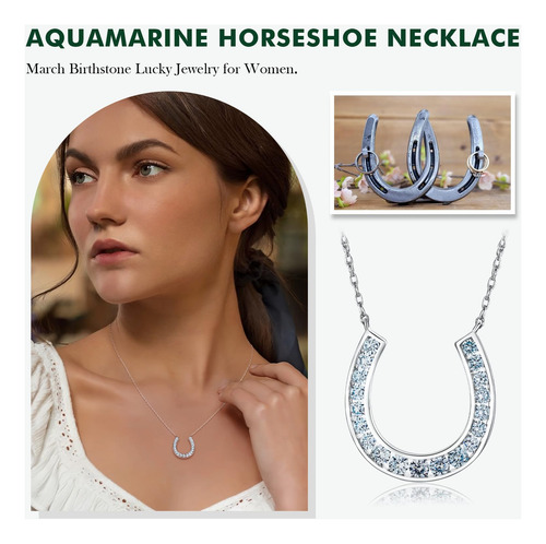 Randes Collar Con Forma De Herradura Para Mujer, De Plata De