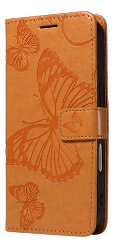 Funda Multifuncional De Piel Sintética Para Samsung Galaxy A Series, Funda Protectora Con Tapa En Relieve, Color Amarillo