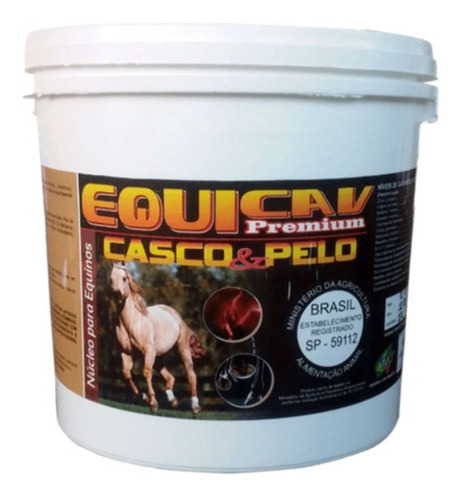 Equicav Premium Casco E Pelo 2 Kg Suplemento Cavalo Agrocave