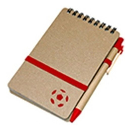 Cuaderno Libreta Futbol De 80 Hojas Con Banda Elastica