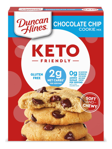 Duncan Hines Keto Friendly Chocolate Chip Cookie Mix