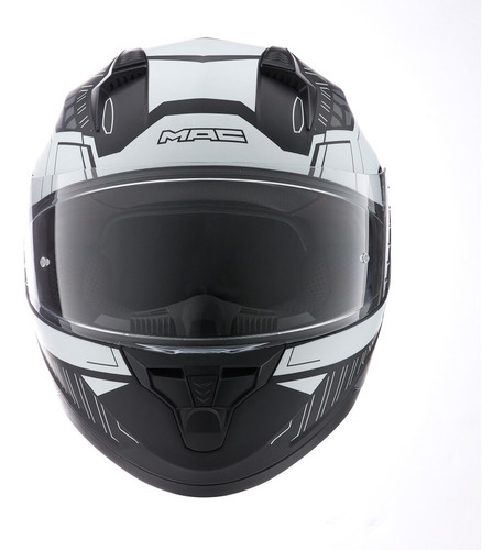 Imagen 5 de 8 de Casco Moto Integral Mac Bass Arcade Visor Simple