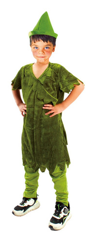 Disfraz Cuento Peter Pan Niños Tallas 3 A 6 Años Con Accesorios.