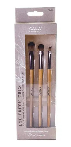 Set De 3 Brochas Para Maquillaje Profesional Ojos Cala /c Set De 3 Brochas Para Maquillaje Profesional Ojos Cala /c