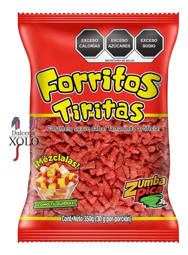 Forritos Tiritas, Zumba Pica Bolsa 350 G
